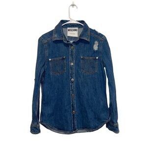Moschino Couture Women Denim Shirt Size 10
